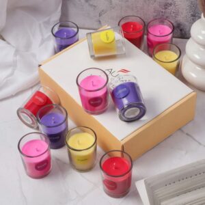 Set of  12 fragrance votive candle - Aura
